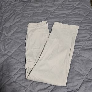 Hollister Cargo Jeans; white; 0s, w24, L25